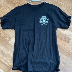 Steady Brand Black Skull Graphic Men's T-Shirt